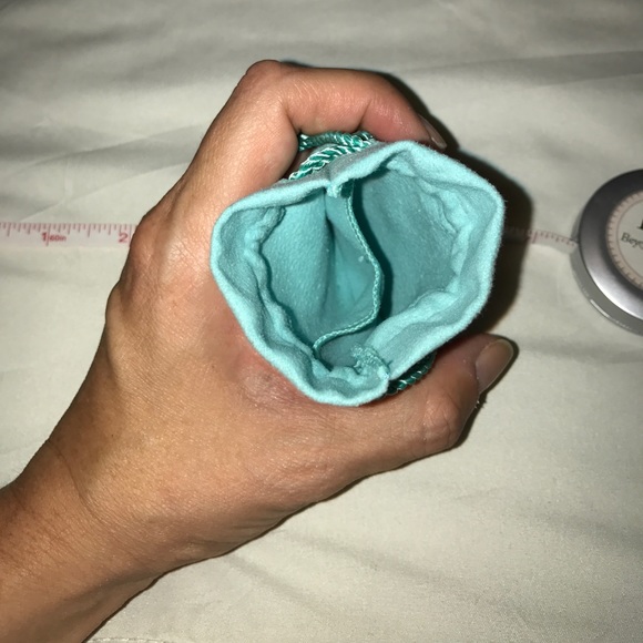 TIFFANY & CO cinch closure double pocket pouch - Picture 3 of 5