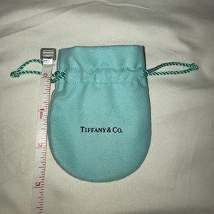 TIFFANY & CO cinch closure double pocket pouch