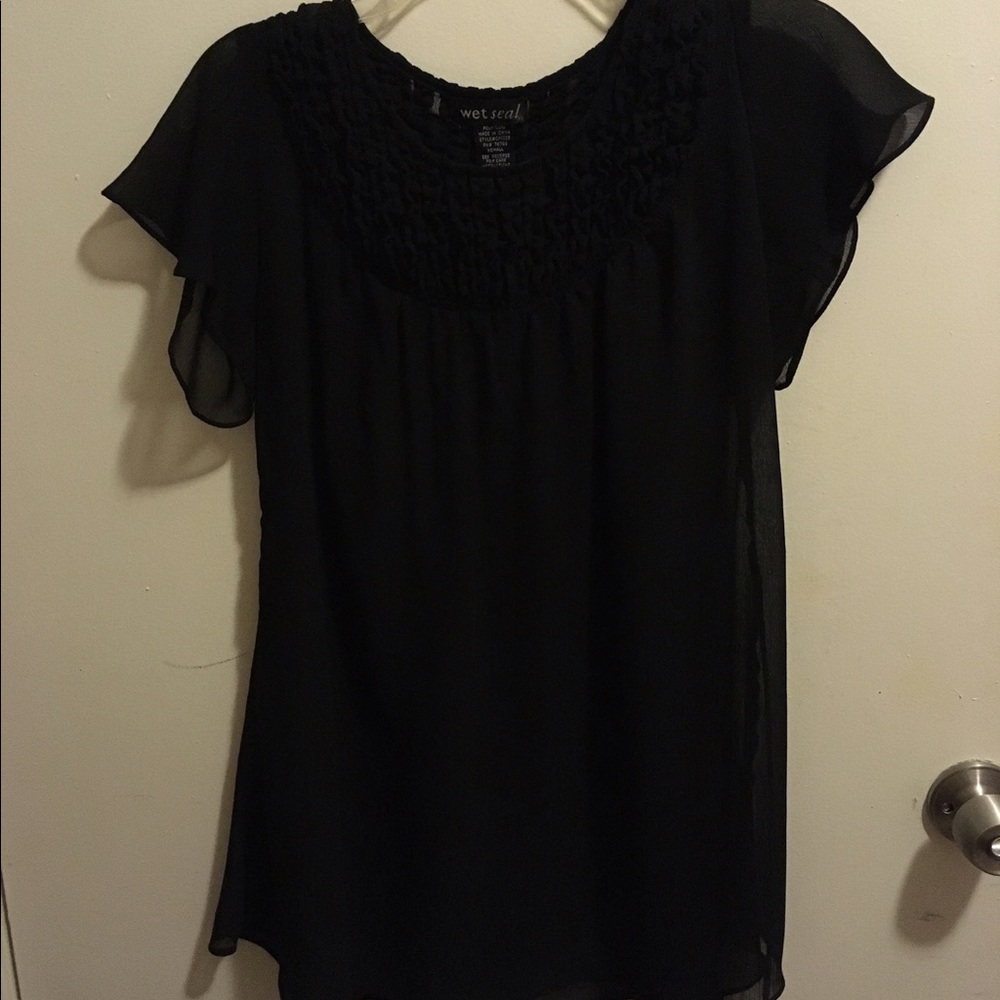 Sheer Black Tunic