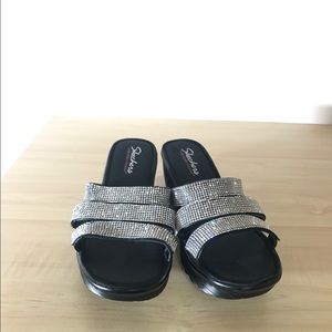 Memory Foam High Heel Support Black Sketchers