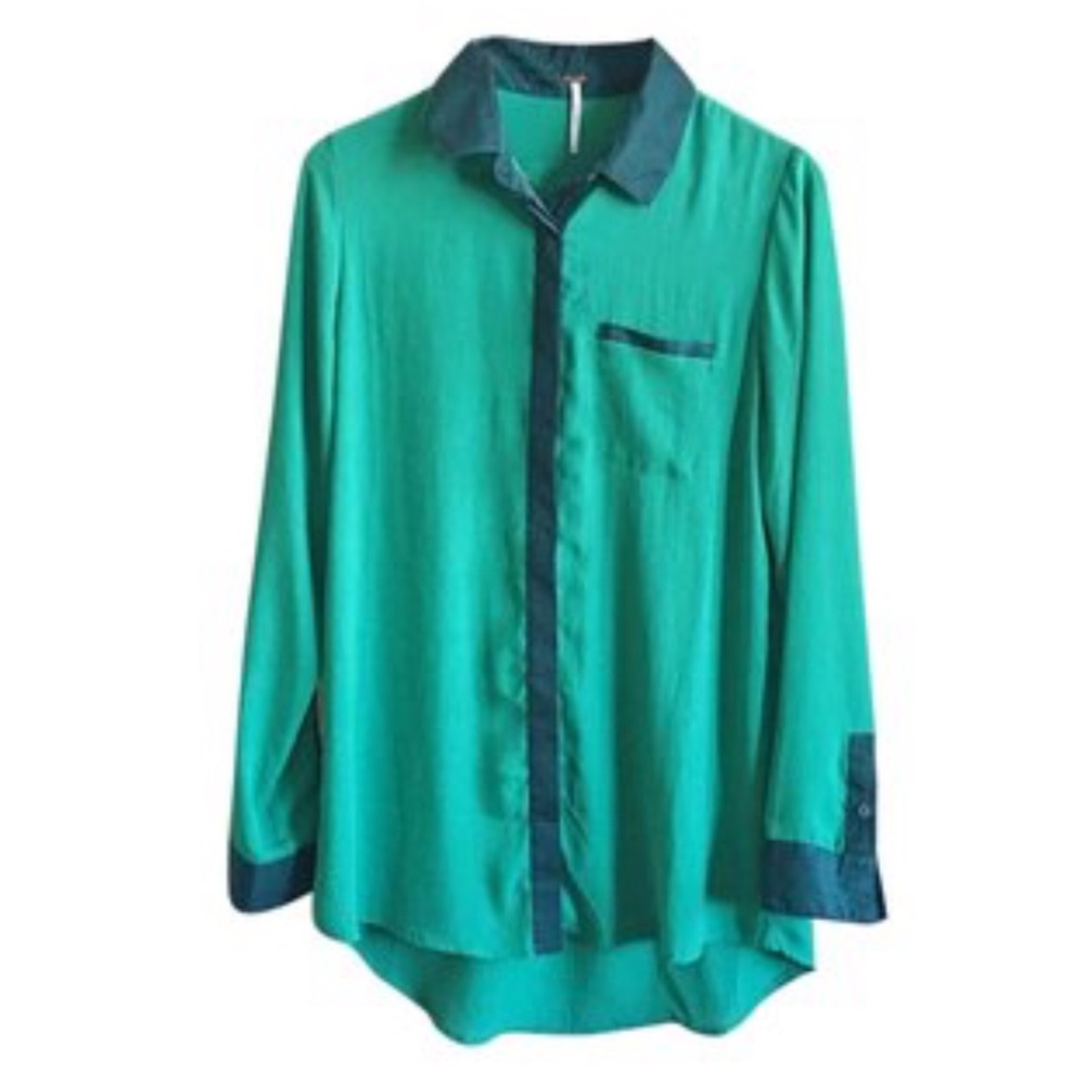 Free People Button Down Shirt