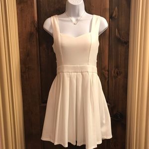 Tea & Cup White Cut Out Dress