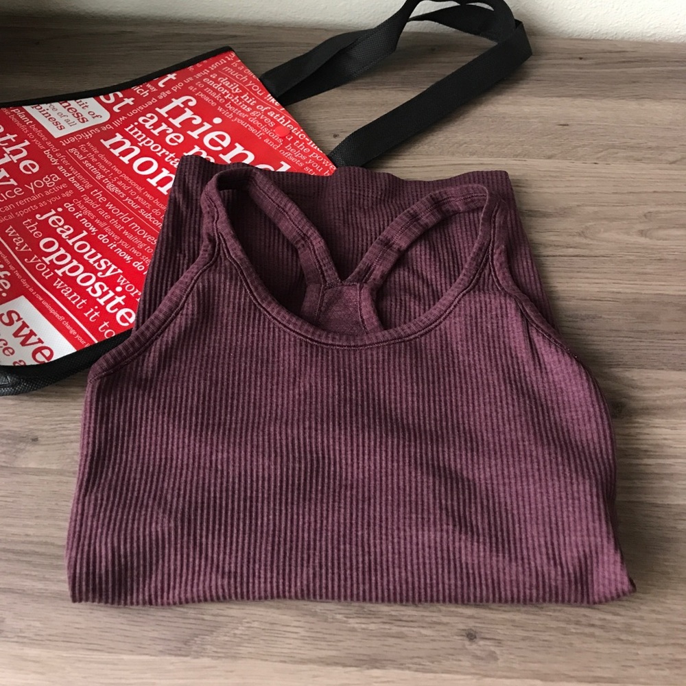 SOLD ON M. Lululemon maroon tank