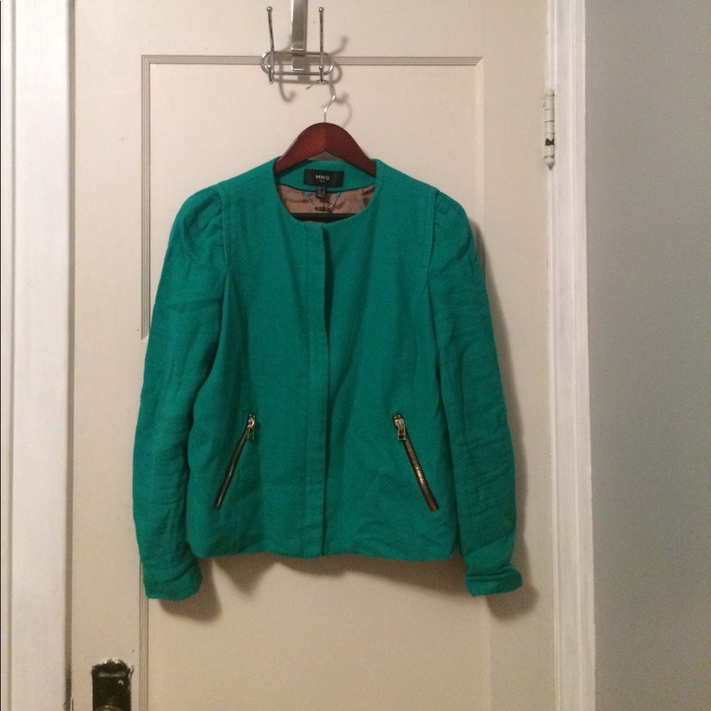 MNG green blazer