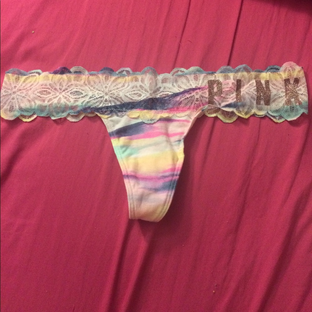 TWO vs pink thongs