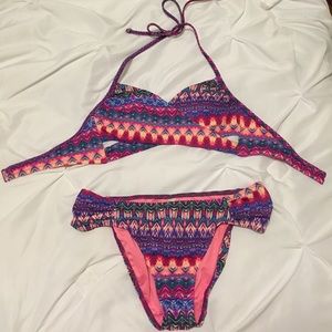 VS pink bikini top and bottom size small