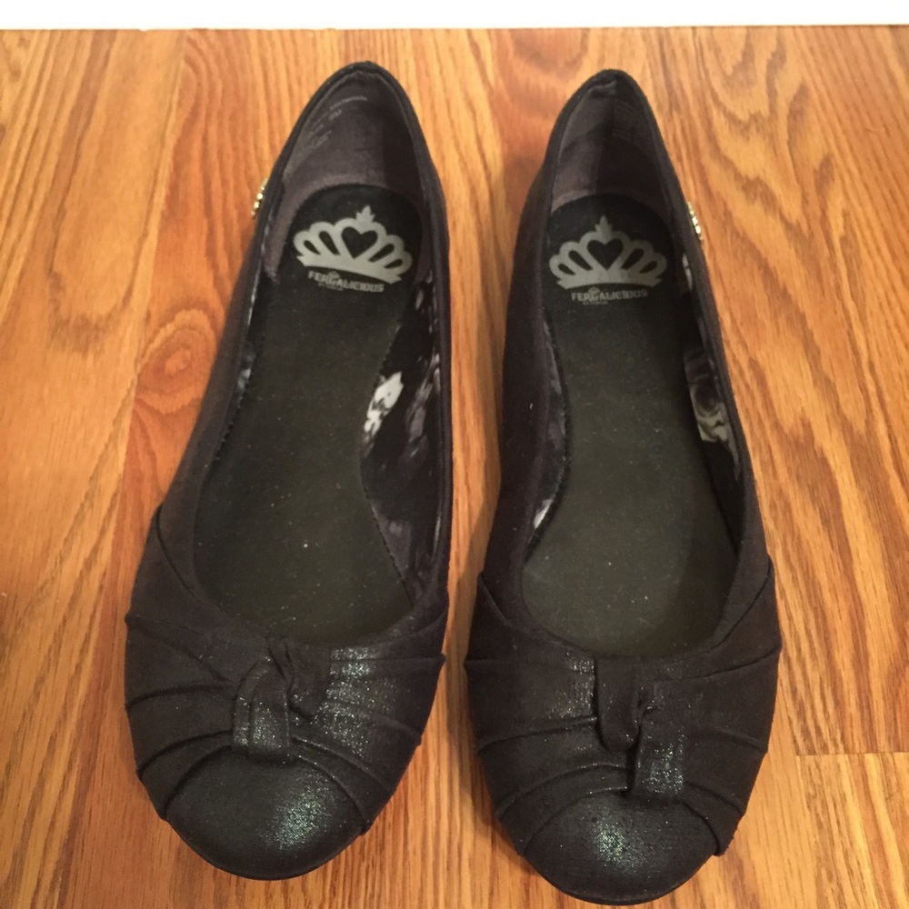 Black Fergalicious by Fergie Ballet Flats