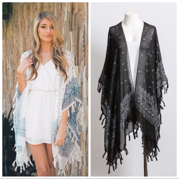 🅝🅔🅦!! Bohemian Tassel Kimono - Picture 2 of 8
