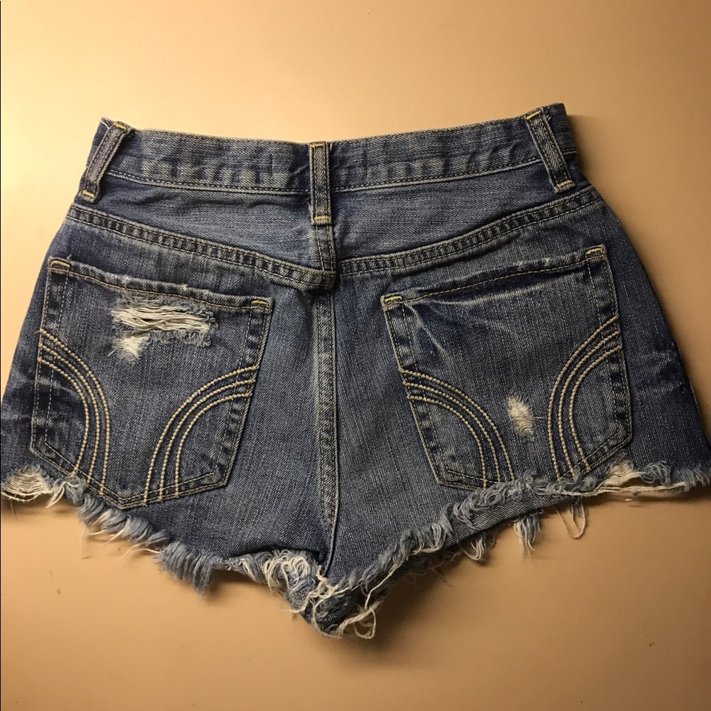 High waisted denim Hollister shorts