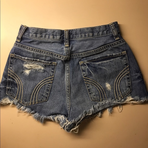 High waisted denim Hollister shorts - Picture 1 of 4