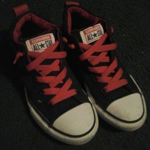 Red and Black Converse