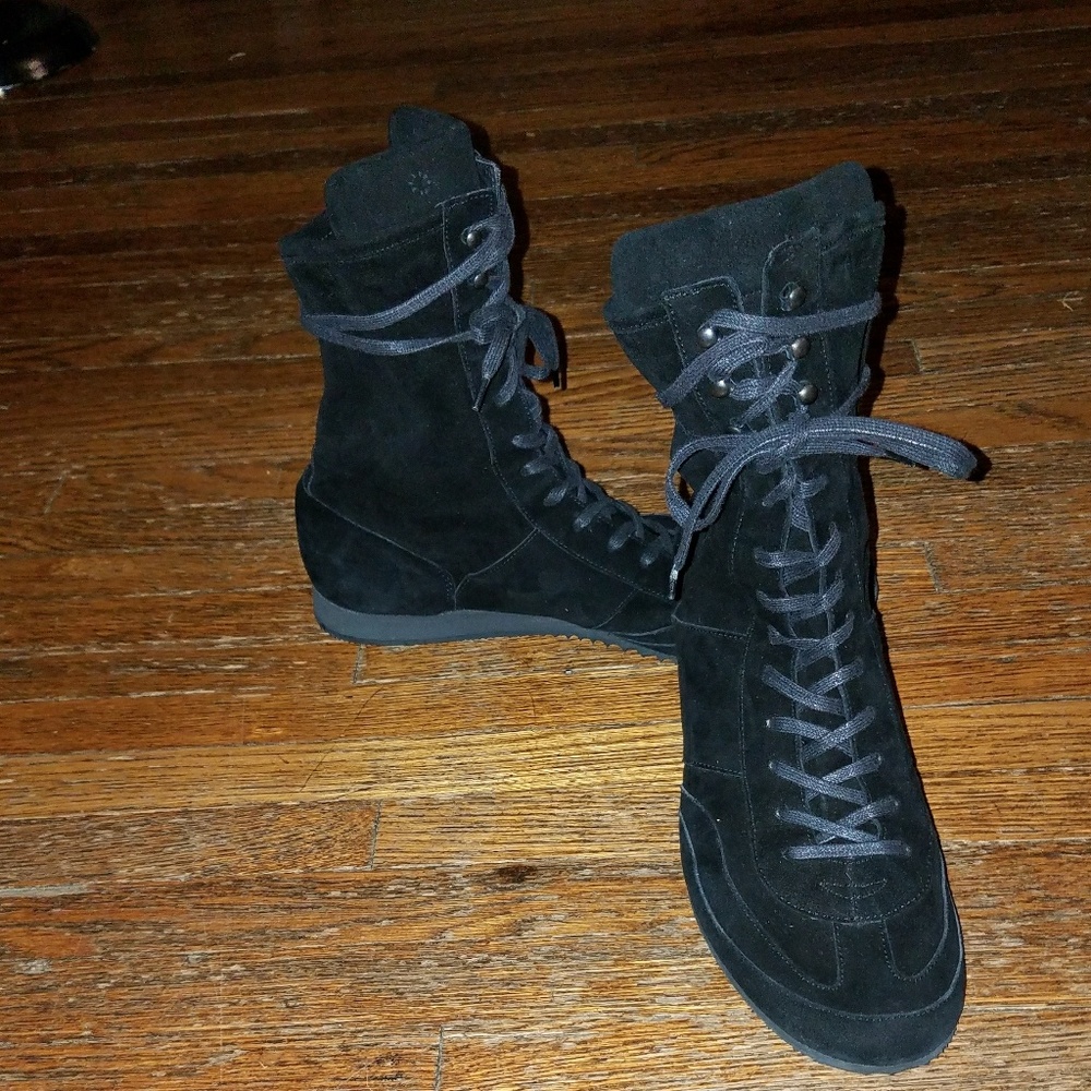 SOLD!!GIORGIO ARMANI Black Suede Ankle SOLD