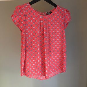 Stitch Fix Papermoon coral patterned top