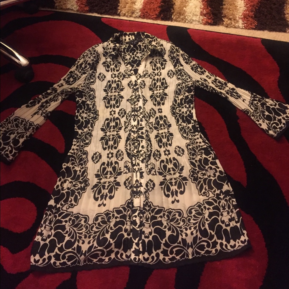 Button up tunic top