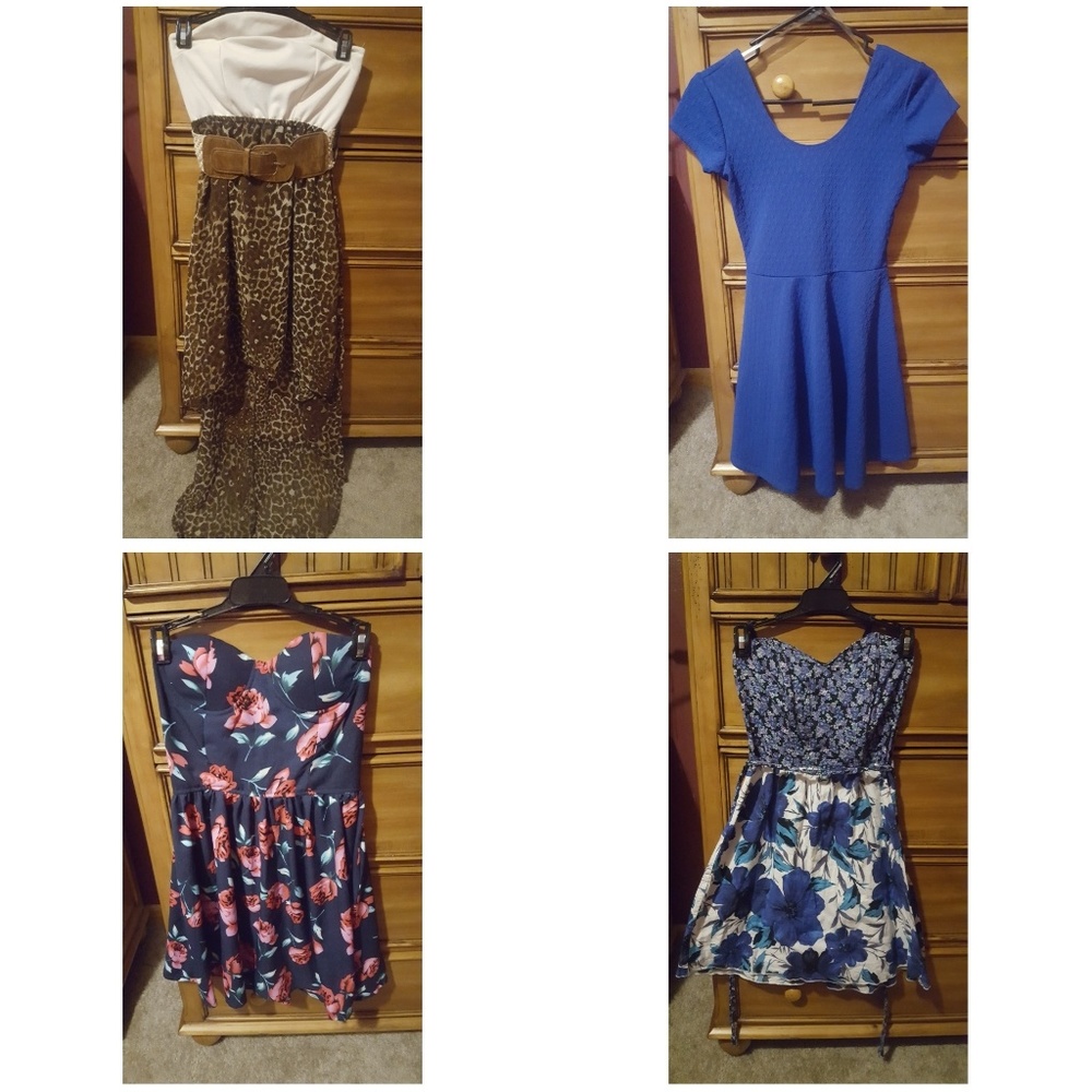 4 small dresses