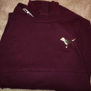 pink fleece crew neck