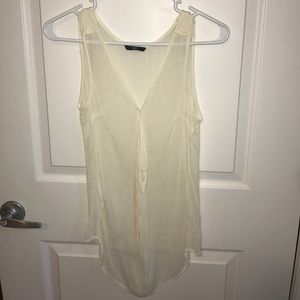 Sheer white blouse from H&M