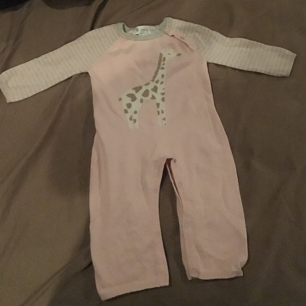 Luxury Knit Onsie with Giraffe