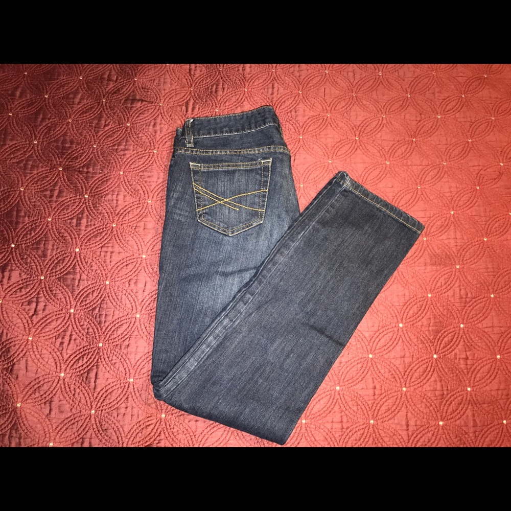 Aeropostale Dark Wash Bayla Skinny Short 7/8 Jeans