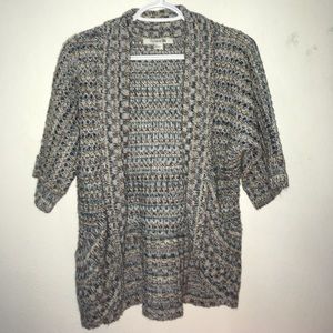 Short Sleeve Knit Cardigan