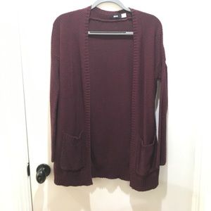 Maroon BDG Cardigan