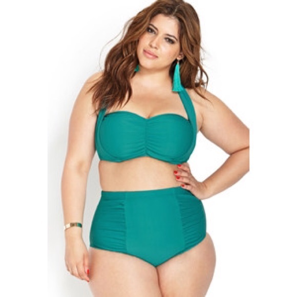 Forever 21 Other - Forever 21 plus bikini bottom in jade BNWT