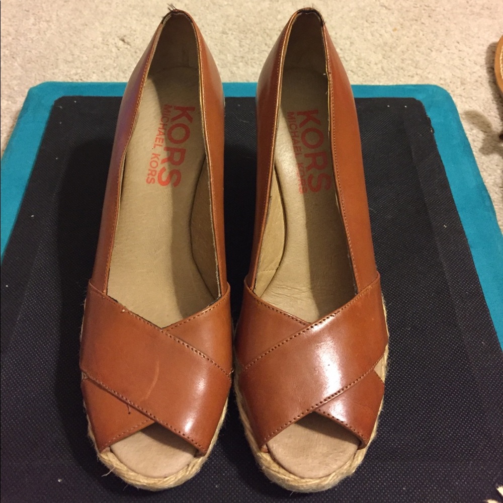 Woven Michael Kors wedges