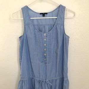 Gap blue pinstripe dress