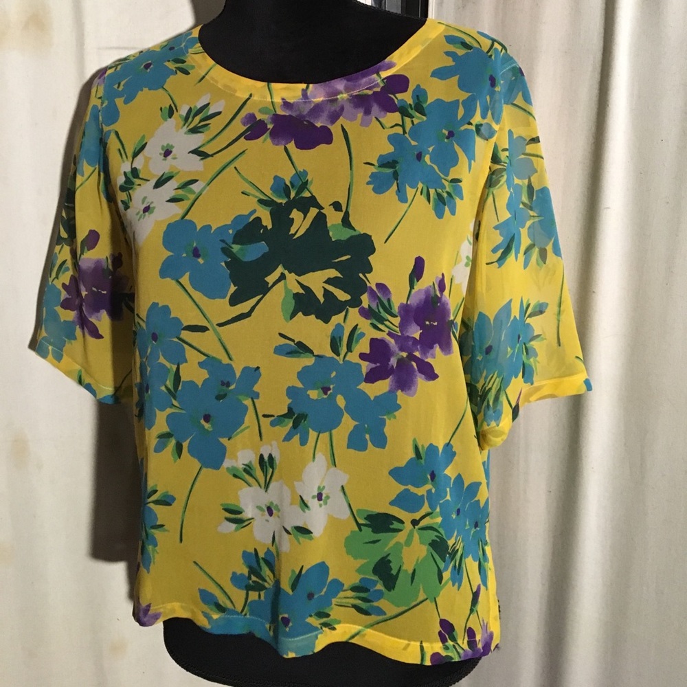 Vintage Valentino Miss V Silk blouse