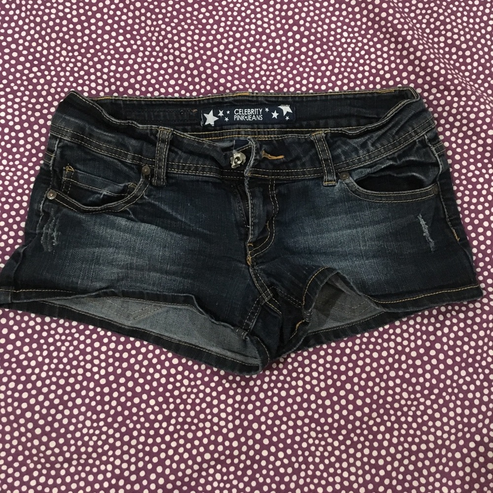 Celebrity Pink Jean Shorts