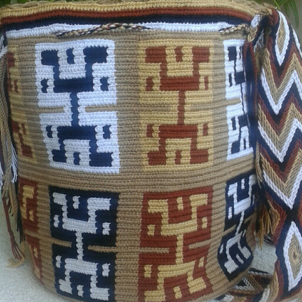 Handmade Wayuu mochila bag new  BOHO