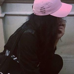 Anti-social social club hat PINK
