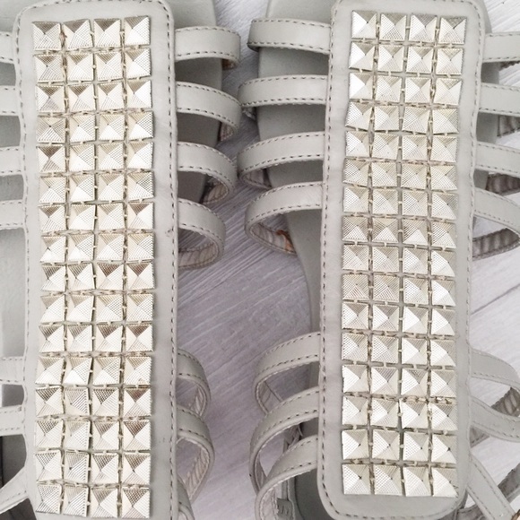 Gray Studded Sandals - Picture 3 of 7