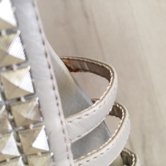 Gray Studded Sandals - Picture 6 of 7