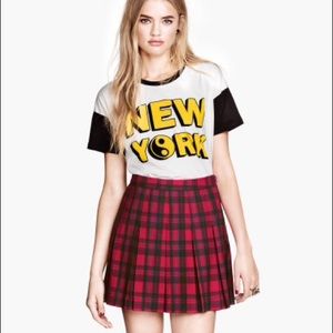 Pleated plaid skirt NWOT