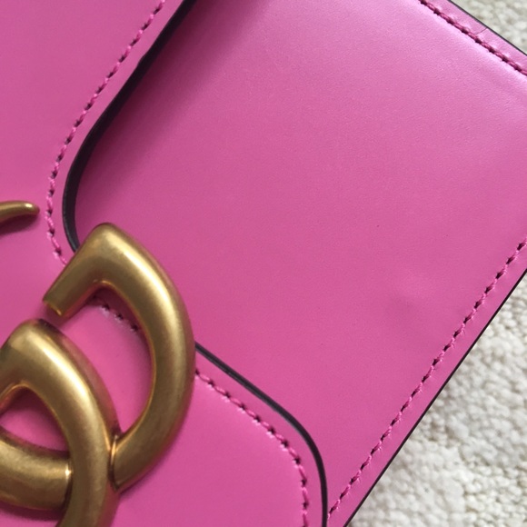 ❌ Authentic Gucci Marmont Pink Shoulder Chain Bag - Picture 7 of 8