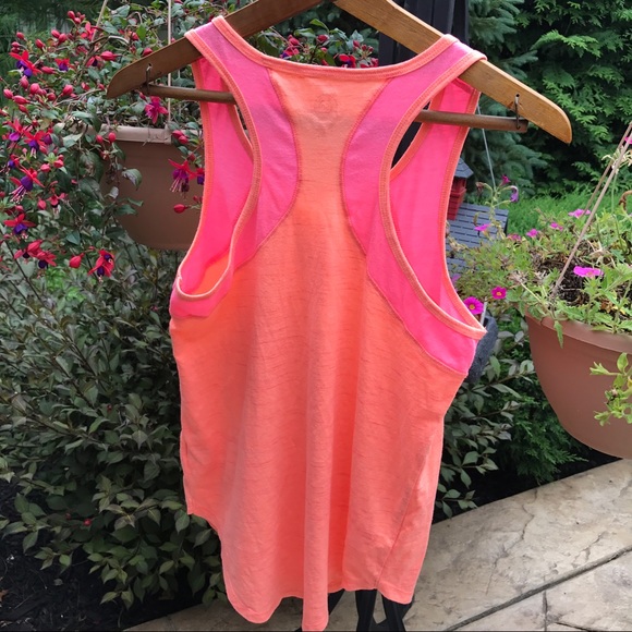 S.O. Girls' 2 Tone Orange and Pink Racer Back Top - Picture 2 of 7