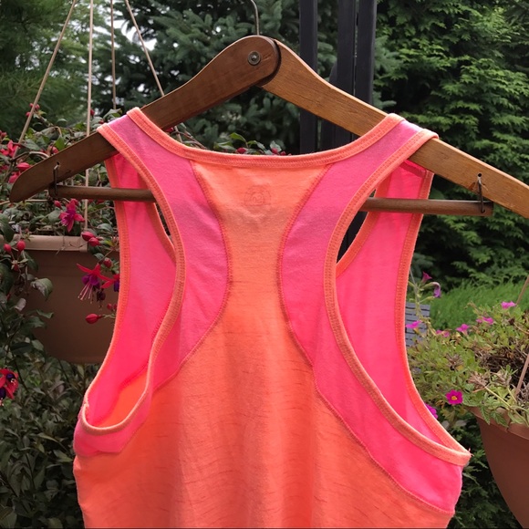 S.O. Girls' 2 Tone Orange and Pink Racer Back Top - Picture 4 of 7
