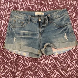 Forever 21 Jean Shorts with Visible Pockets