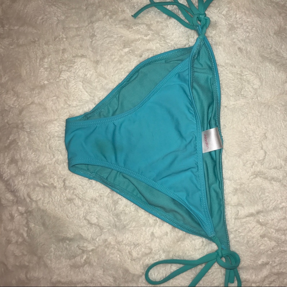 Blue bikini bottoms