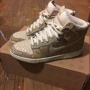 Floral Print Hi-top Nike Dunks