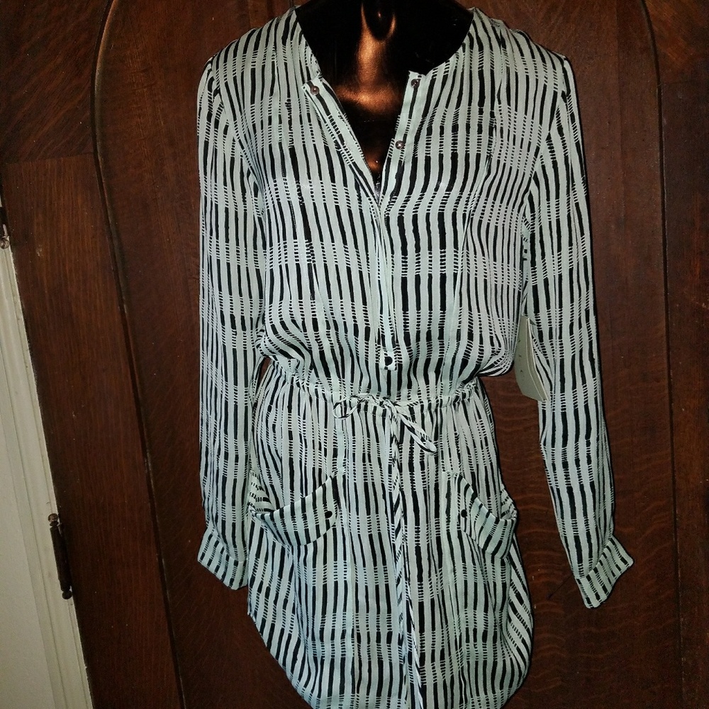 SOLD!! FabNWT♡ A.L.C. Silk Shirt Dress XS-S SOLD!!