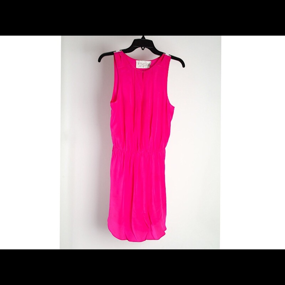 RORY BECA pink / fuchsia sleeveless silk dress - Picture 3 of 8