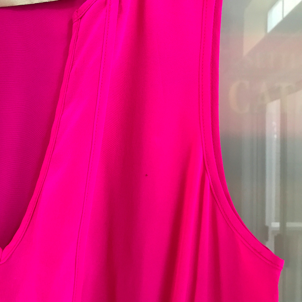 RORY BECA pink / fuchsia sleeveless silk dress - Picture 7 of 8