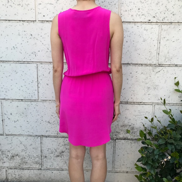 RORY BECA pink / fuchsia sleeveless silk dress - Picture 2 of 8