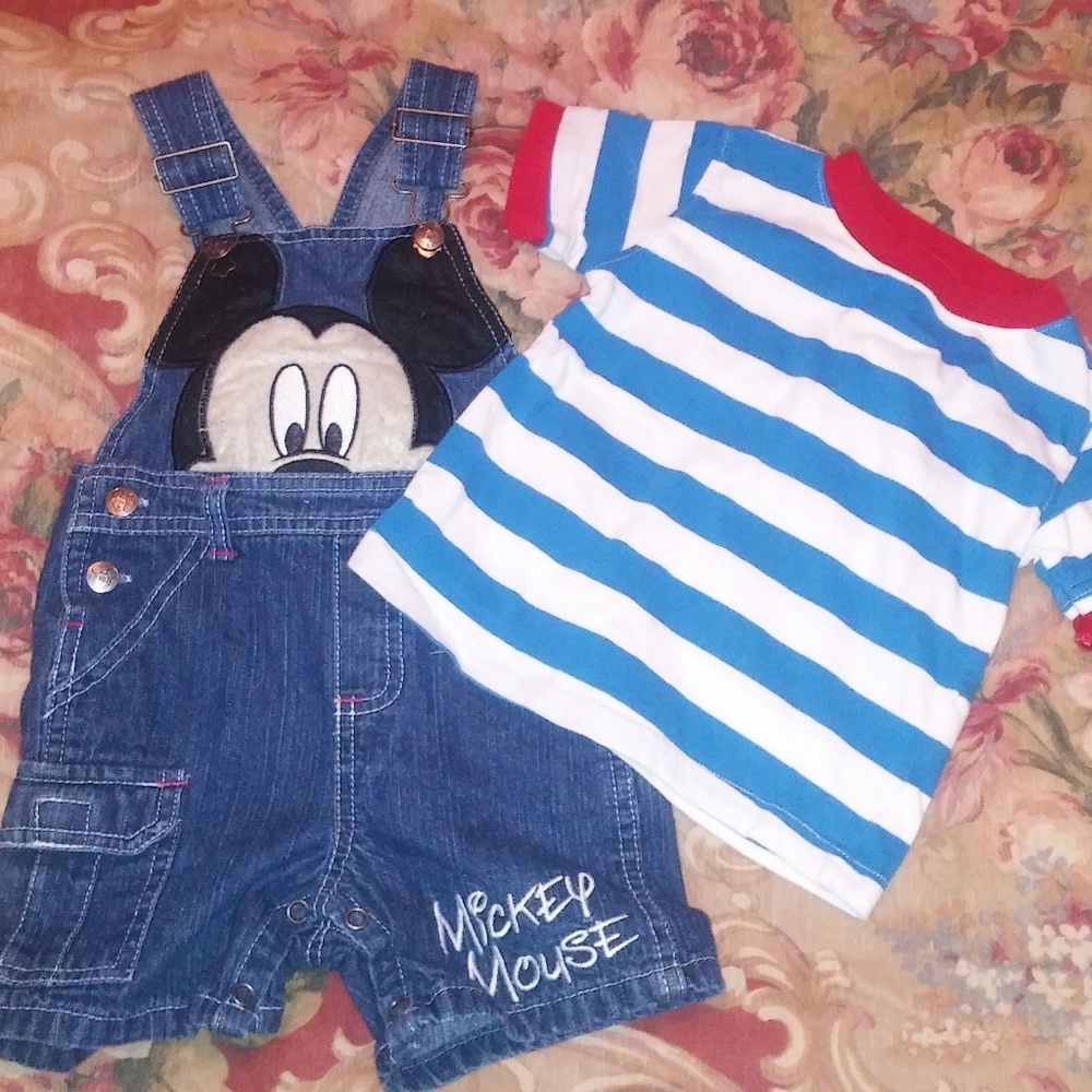 2-Piece Mickey Mouse Overall Set