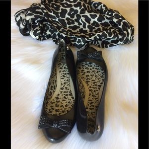 Melissa Black Jellies w/ Studded Bow 🎀