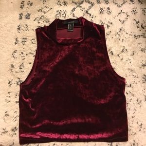 Suede Burgundy top