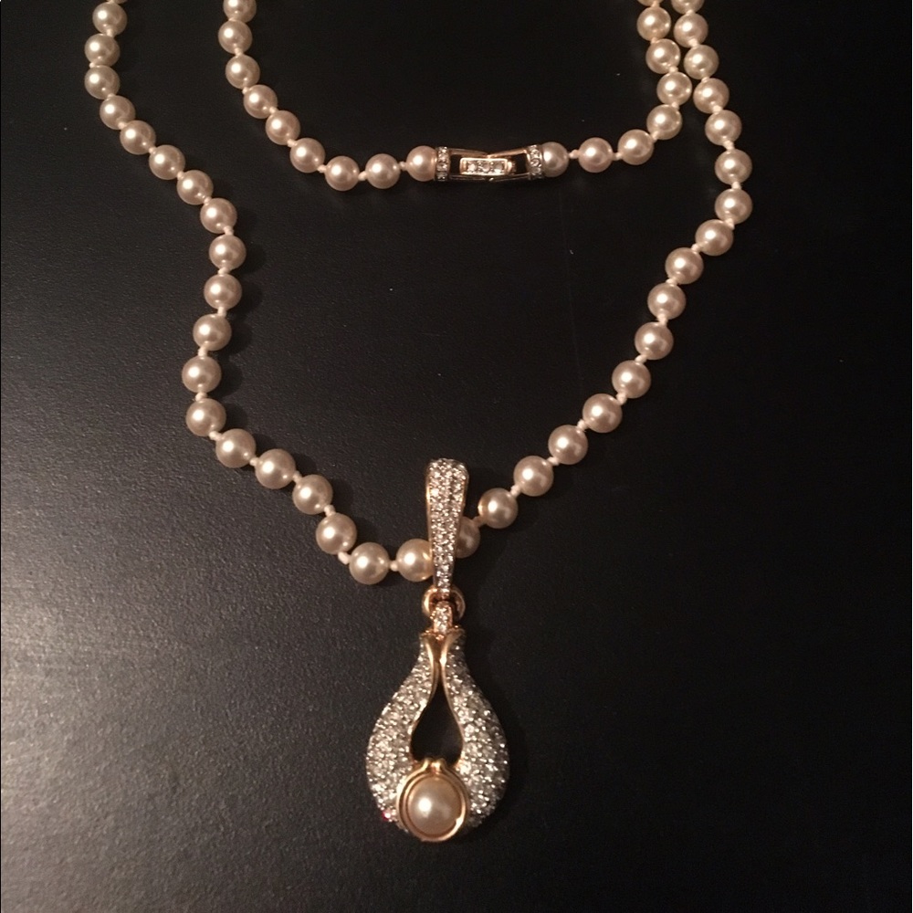 Vintage Swarovski + Pearl S.A.L. Necklace