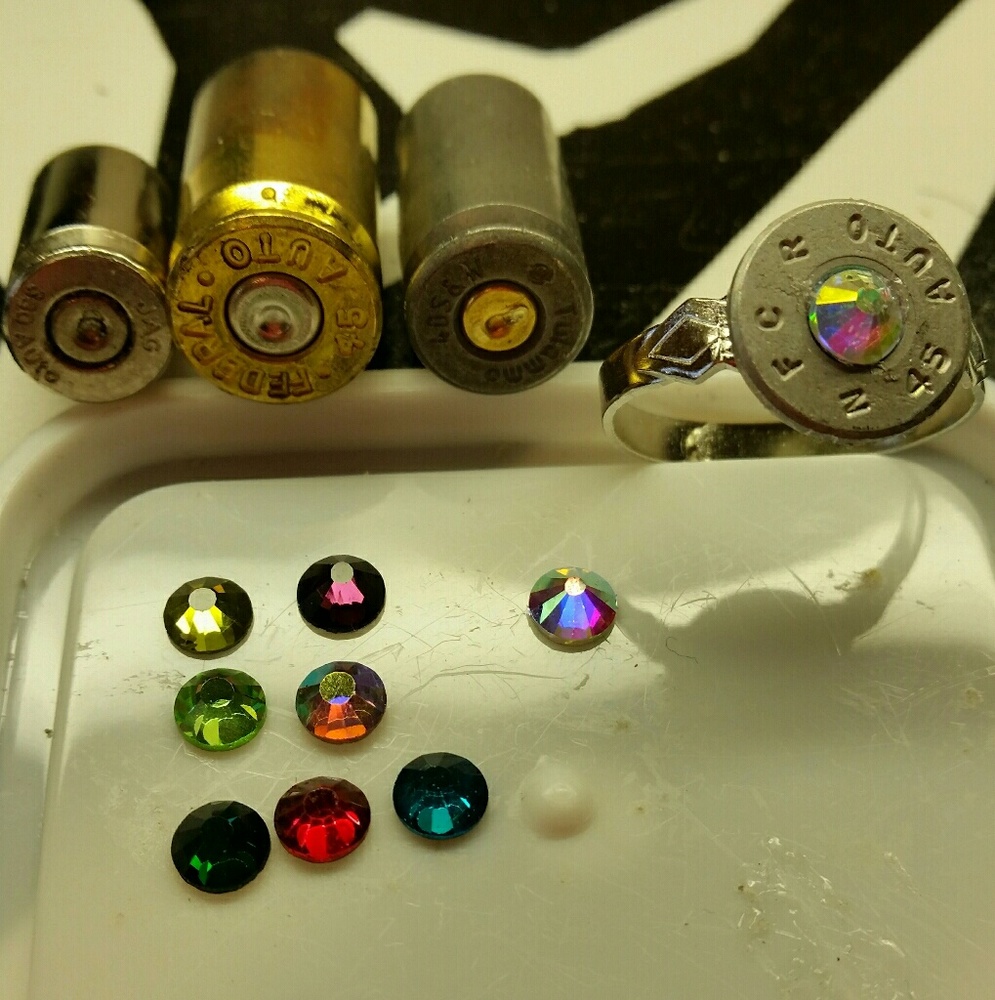 Bullet jewelry ring, necklaces